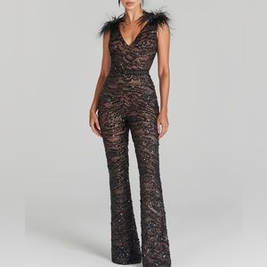 Nadine Merabi JENNA BLACK JUMPSUIT